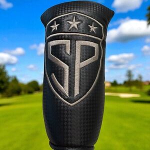 SP Subtle Patriot Blade Putter Carbon Fiber Golf Club Head Cover Magnetic Black